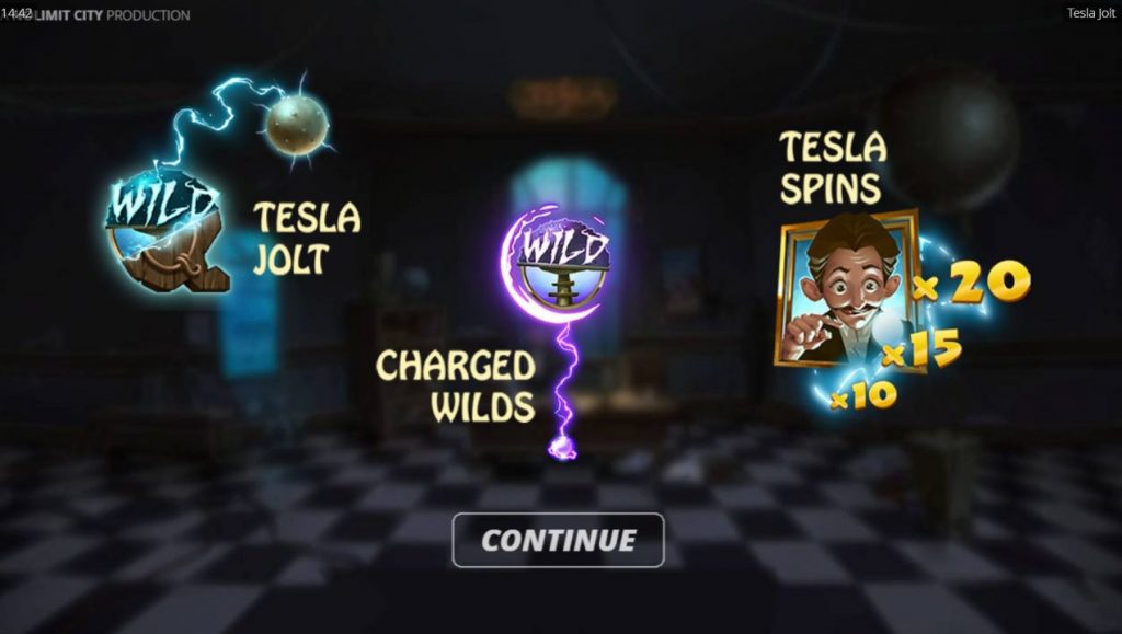 Tesla Jolt main screen